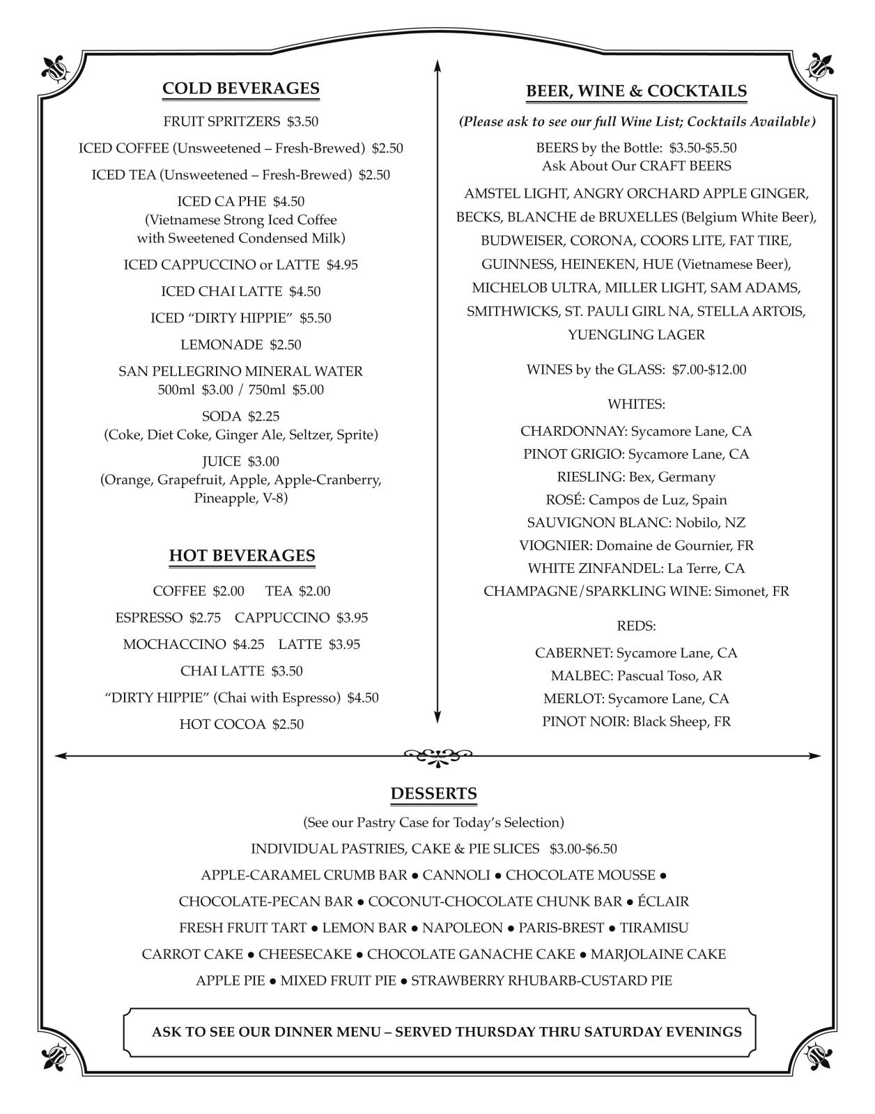 WaterWheel Lunch Menu - Page 3